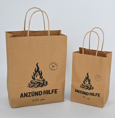 Anzündhilfe im Säcklein