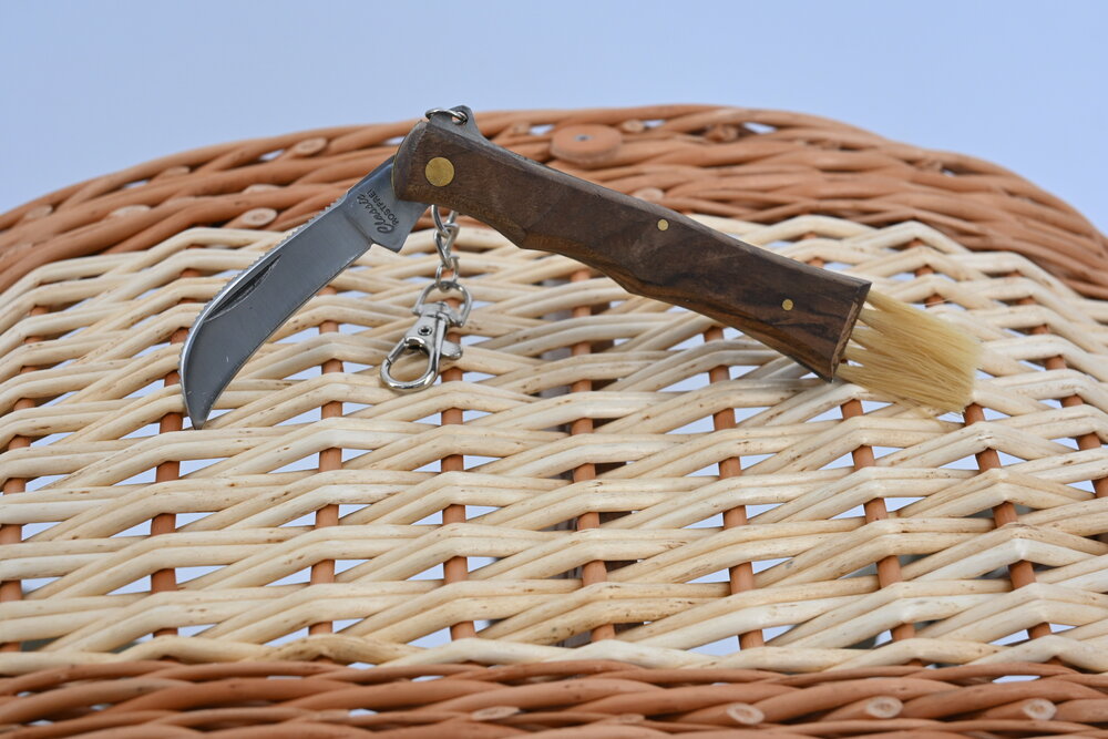 Pilzkörbe mit gelochtem Holzboden