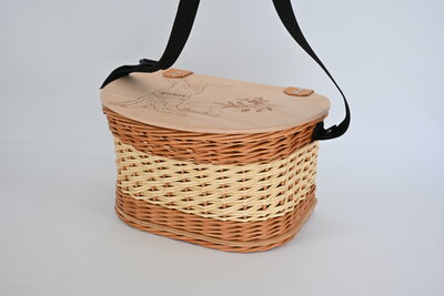 Pilzkörbe mit gelochtem Holzboden