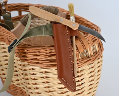 Pilzkörbe mit gelochtem Holzboden