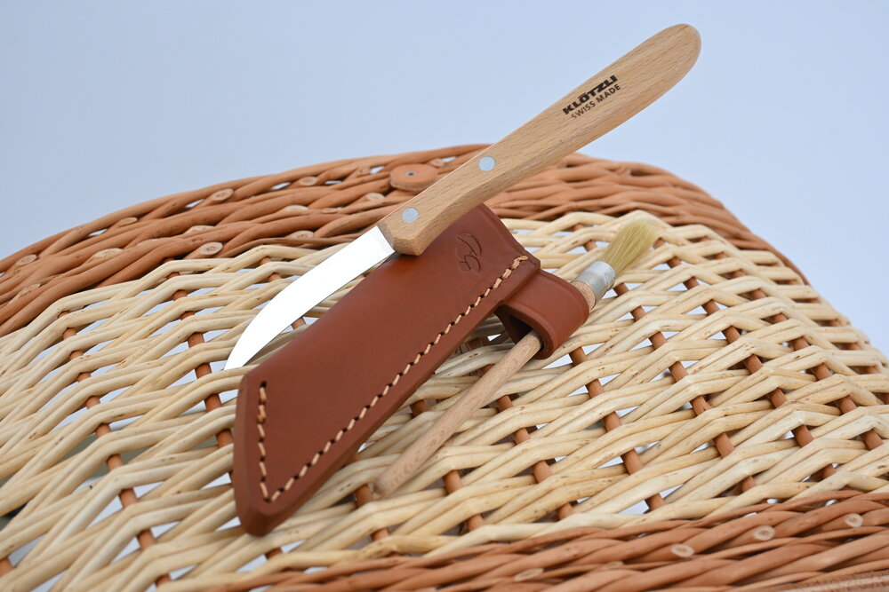 Pilzkörbe mit gelochtem Holzboden