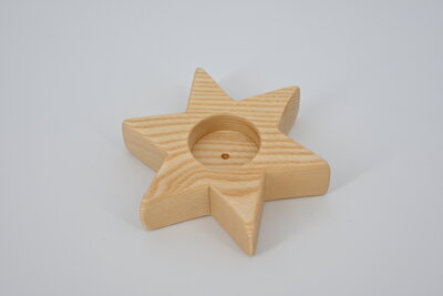 Holzsterne Teelichter