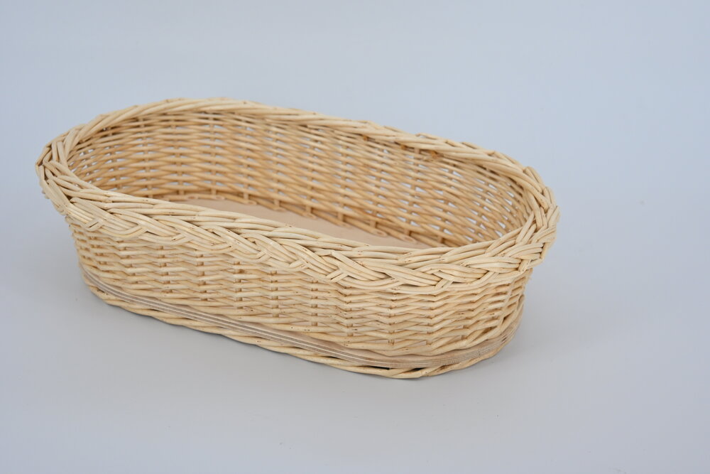 Geflochtene Brot-K&ouml;rbli oval /rund